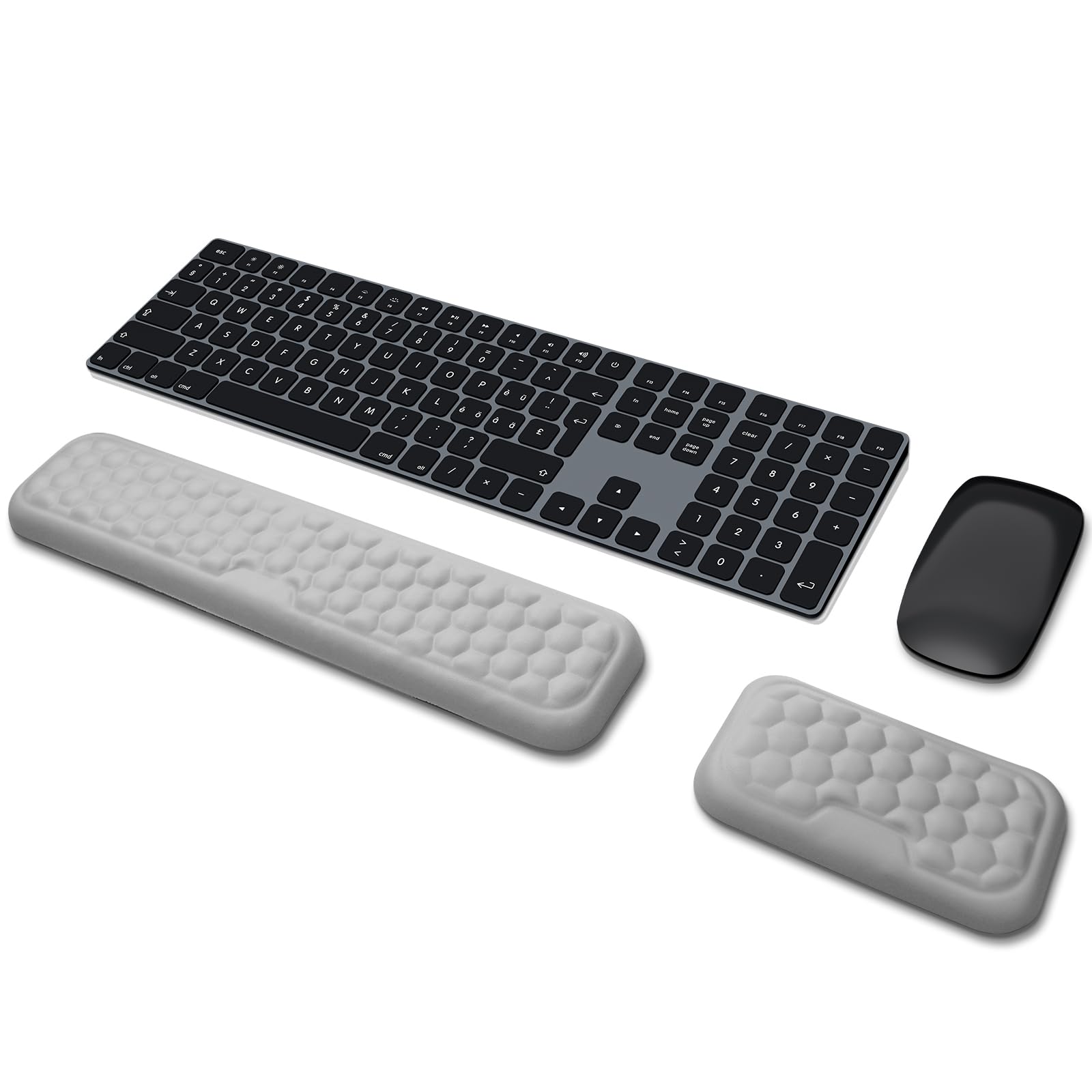 ZORBES® Keyboard Wrist Rest Set Ergonomic Keyboard Mouse Wrist Support ZORBES® Keyboard Wrist Rest Set Ergonomic Keyboard Mouse Wrist Support